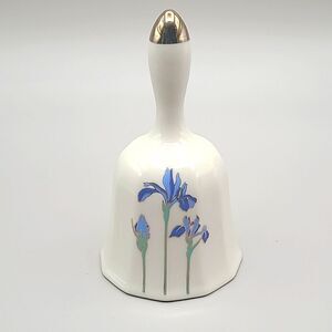 Otagirl Japan Vintage 'Iris Rhapsody' Porcelain Bedside Bell (70's)